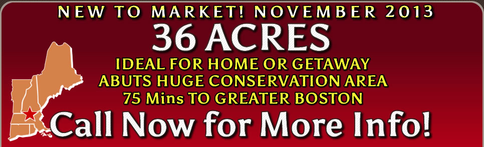 Huge Land Value in Massachusetts BIG Acreage Perfect for Recreation